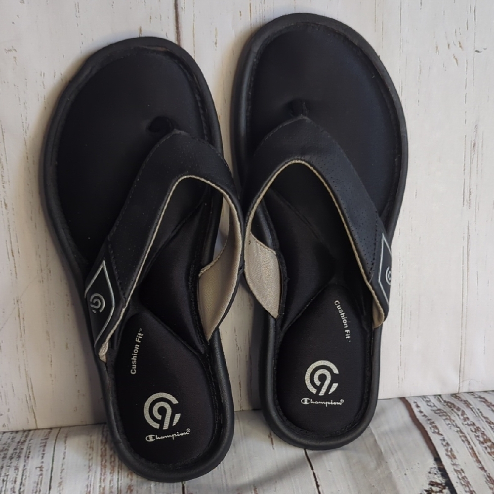 Champion Black Flip Flops for Women